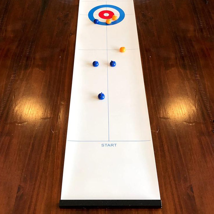 Ensemble de jeu de curling, jouet de sport de table portable, activité intérieure et extérieure, design léger et robuste, fonction de développement des compétences amusantes, divertissement familial Ensemble de jeu de curling, jouet de sport de table portable, activité intérieure et extérieure, design léger et robuste, fonction de développement des compétences amusantes, divertissement familial