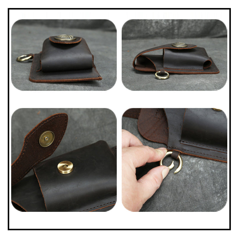 Icone™ BeltPouch: Multi-Usage Cuir Style Vintage Ceinture Pochette