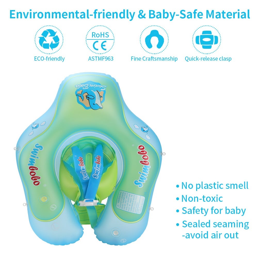 Kletshuts™ BabyFloat: Bouée De Piscine Pour Bébé Avec Pare-Soleil Intégré