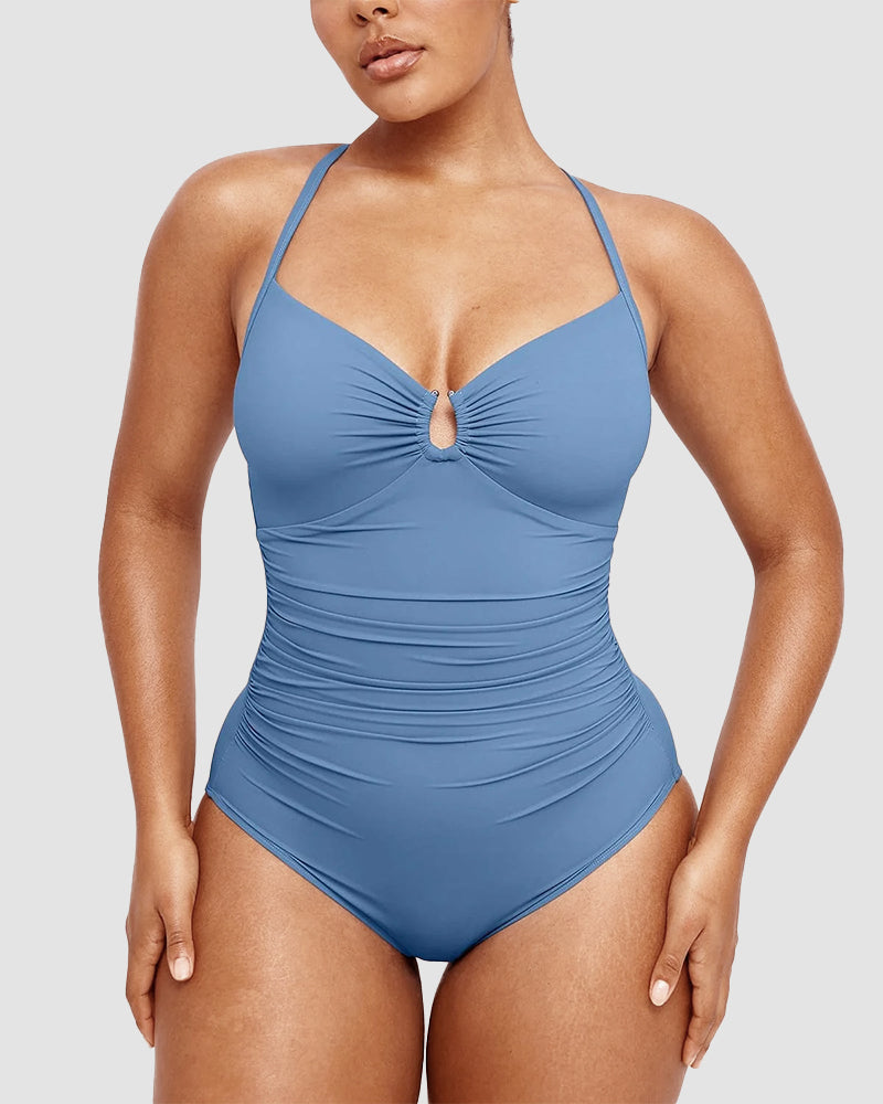 Icone™ ShapingSwimsuit: Élégant Bretelles Croisées Dans Le Dos Moulant Maillot De Bain