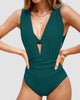 Icone™ HalterSwimsuit: Col En V Halter Bretelle Sculptante Taille Maillot De Bain