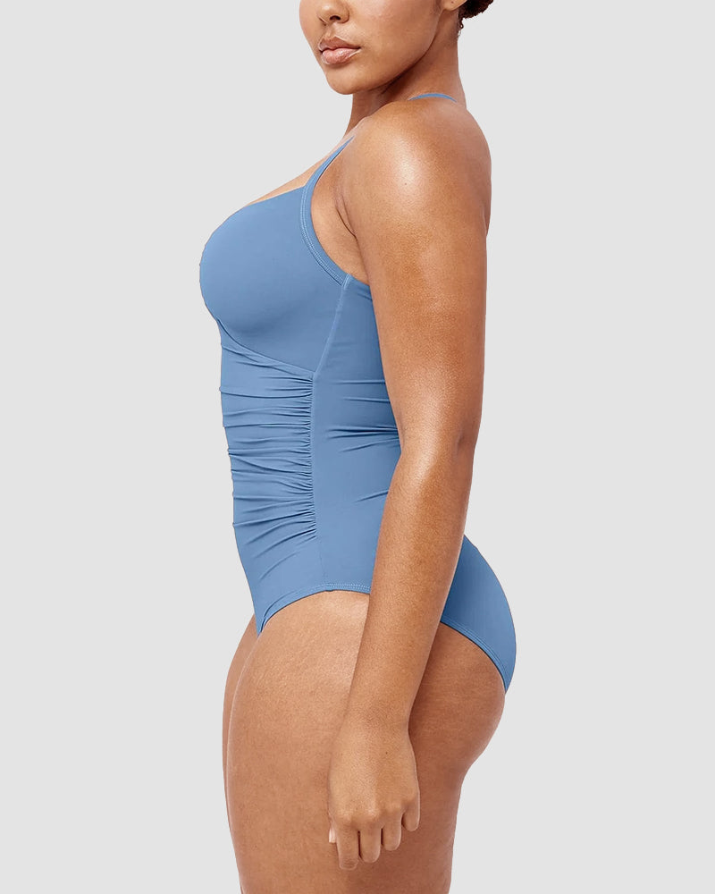 Icone™ ShapingSwimsuit: Élégant Bretelles Croisées Dans Le Dos Moulant Maillot De Bain