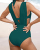 Icone™ HalterSwimsuit: Col En V Halter Bretelle Sculptante Taille Maillot De Bain