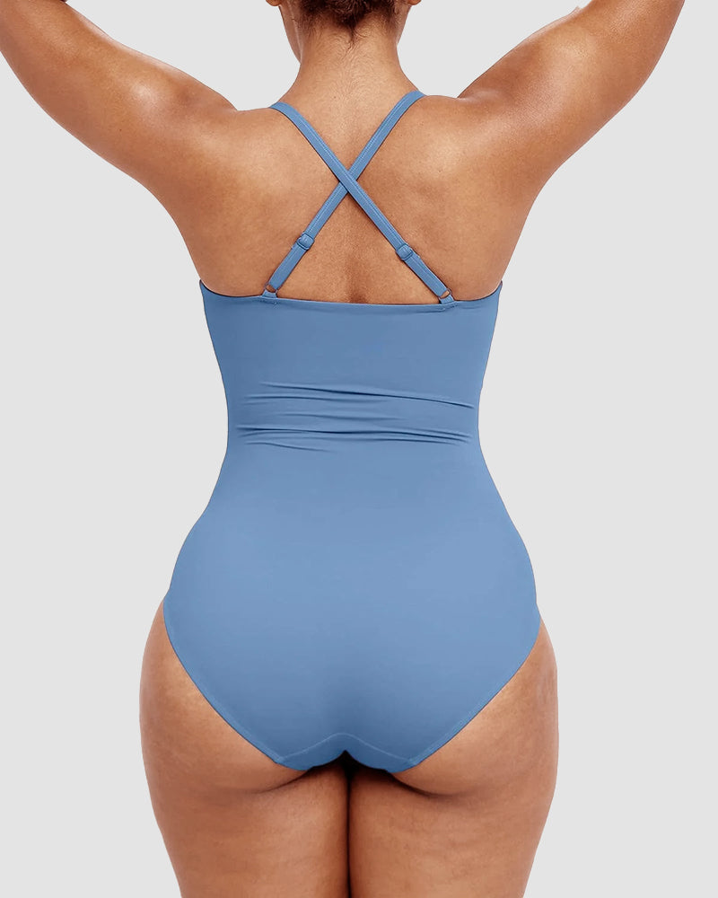 Icone™ ShapingSwimsuit: Élégant Bretelles Croisées Dans Le Dos Moulant Maillot De Bain