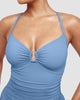 Icone™ ShapingSwimsuit: Élégant Bretelles Croisées Dans Le Dos Moulant Maillot De Bain