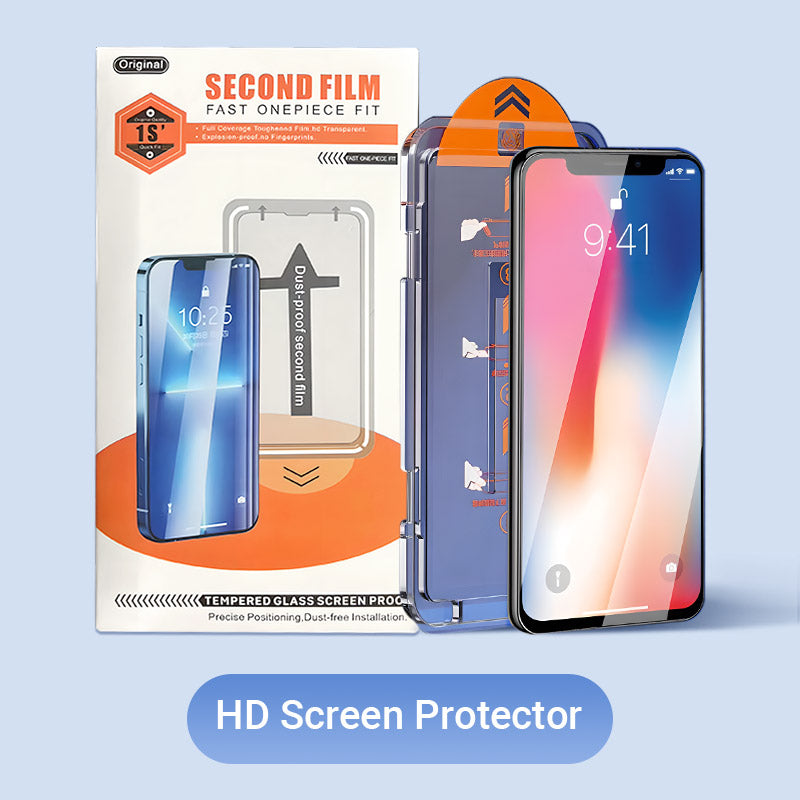 ScreenProtect 1+1 GRATUIT: iPhone Verre Trempé Protecteur D'Écran HD
