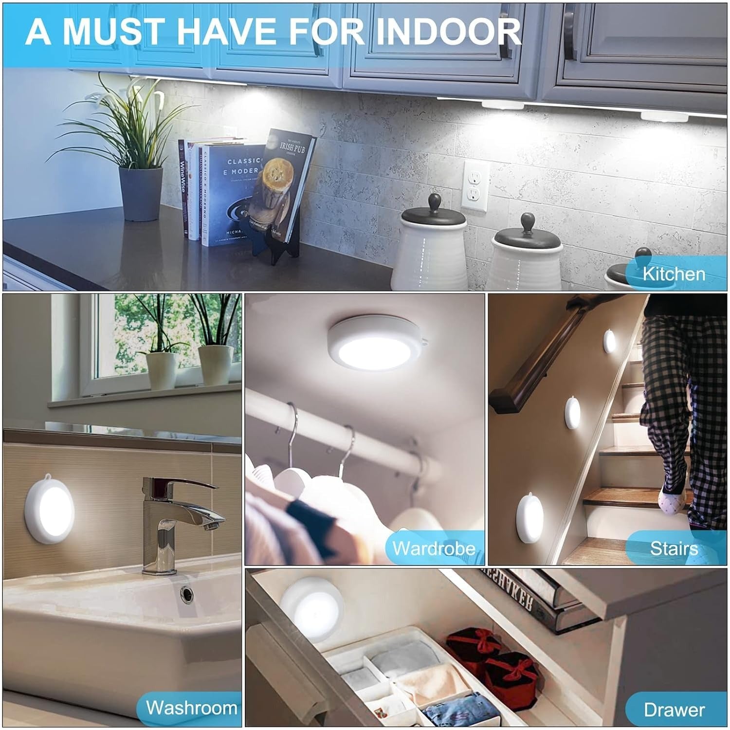 OVERNIGHT™ SMART Ultra Capteur Led | USB Réchargeable