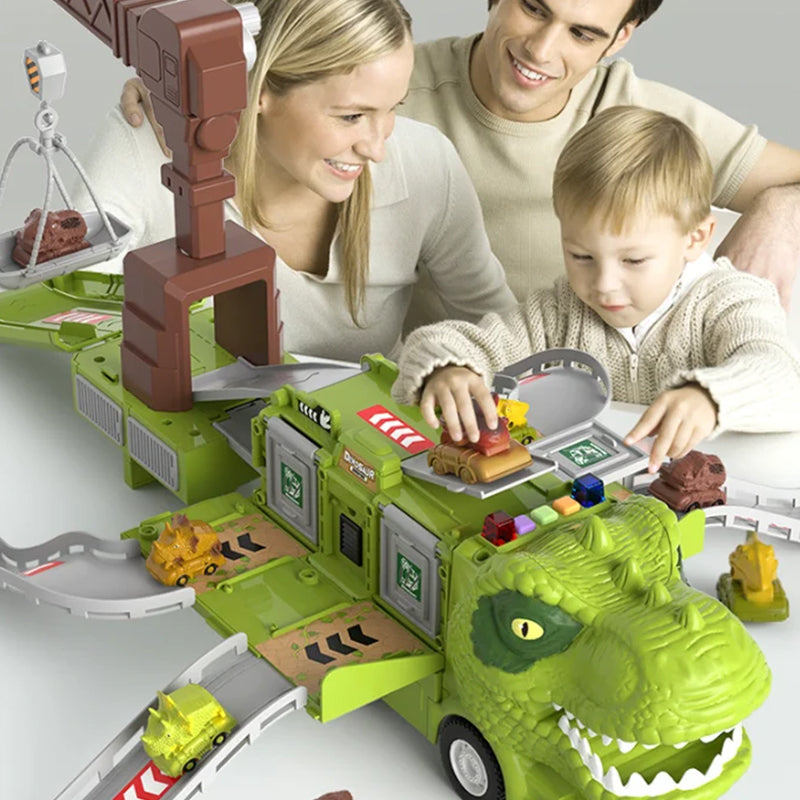 Kletshuts™ DinoTruck: Camion Dinosaure Jouet Coffret Avec Lumières Et Musique