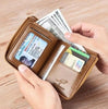 Icone™ ZippyWallet: Portefeuille En Cuir Zippé Pour Homme Avec Protection RFID