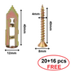 WallScrews - Haute Qualité Usage Intensif Sans Perçage Vis Muralest Et Ancrages