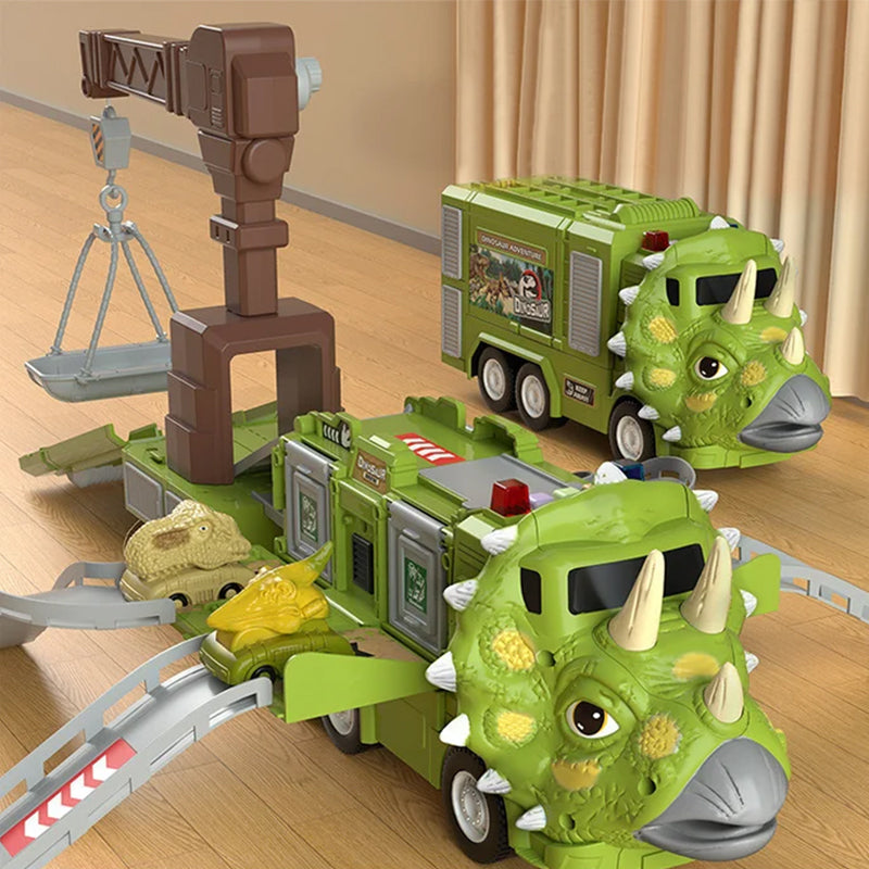 Kletshuts™ DinoTruck: Camion Dinosaure Jouet Coffret Avec Lumières Et Musique