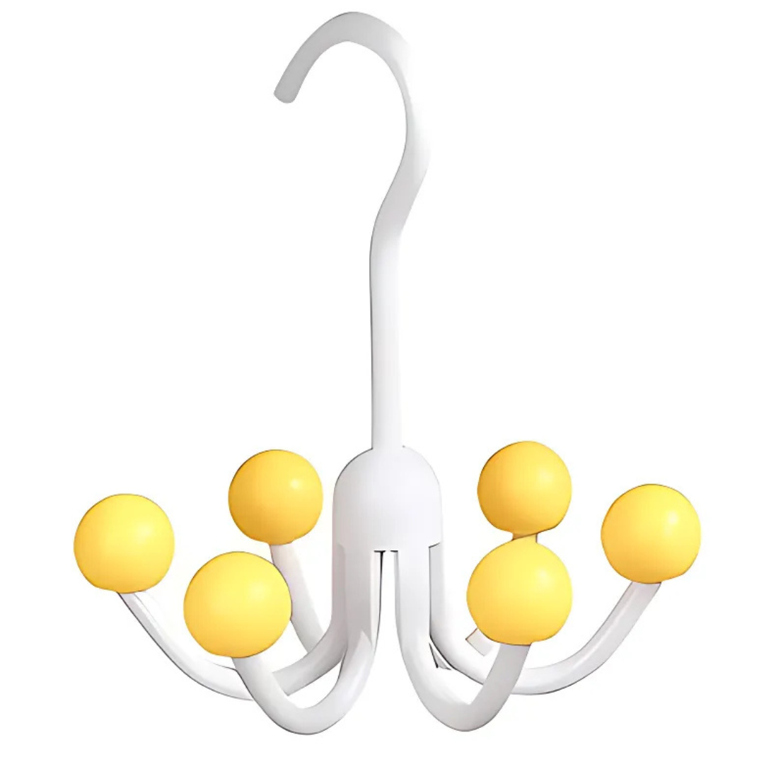 GlideHold® HangerHooks: Pivotant À 360° 6 Claw Crochets Organisateur De Placard Cintre