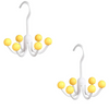 GlideHold® HangerHooks: Pivotant À 360° 6 Claw Crochets Organisateur De Placard Cintre