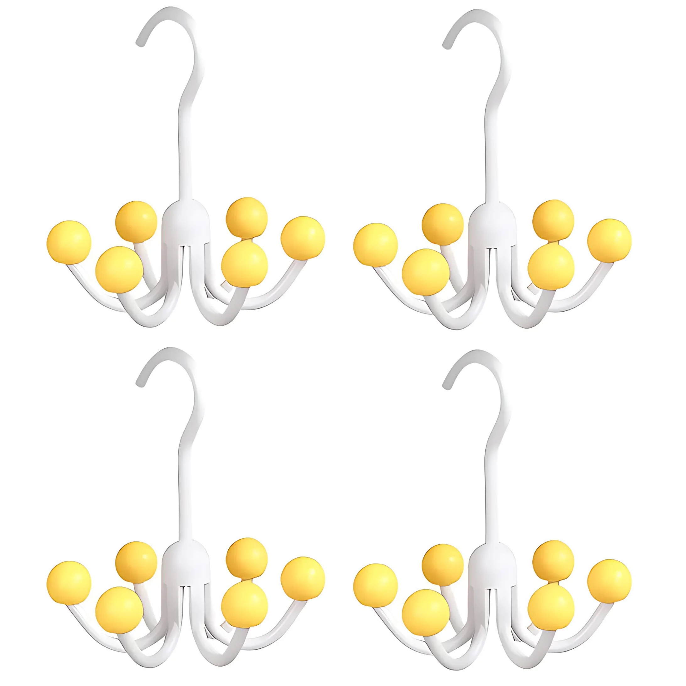 GlideHold® HangerHooks: Pivotant À 360° 6 Claw Crochets Organisateur De Placard Cintre