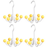 GlideHold® HangerHooks: Pivotant À 360° 6 Claw Crochets Organisateur De Placard Cintre