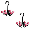 GlideHold® HangerHooks: Pivotant À 360° 6 Claw Crochets Organisateur De Placard Cintre