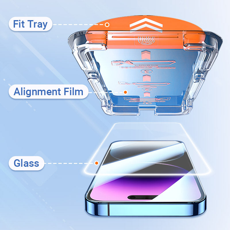 ScreenProtect 1+1 GRATUIT: iPhone Verre Trempé Protecteur D'Écran HD