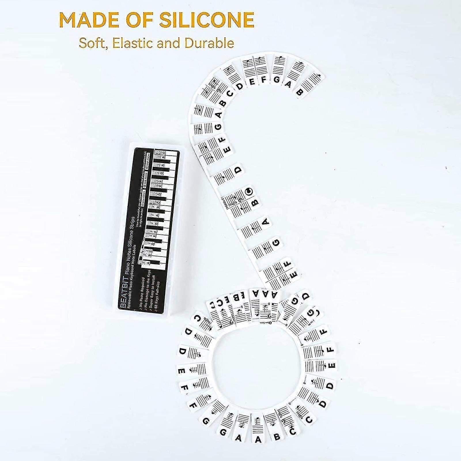KeyboardLabel - Étiquette Amovible En Silicone Pour Piano Et Clavier