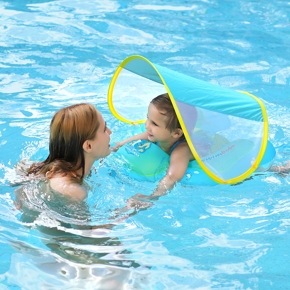 Kletshuts™ BabyFloat: Bouée De Piscine Pour Bébé Avec Pare-Soleil Intégré