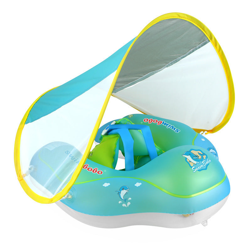 Kletshuts™ BabyFloat: Bouée De Piscine Pour Bébé Avec Pare-Soleil Intégré