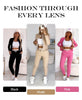 Icone™ OutfitSet: Veste, Débardeur Et Pantalon Ensemble Décontracté Pour Femmes