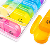 PillOrganizer 1+1 GRATUIT : Organisateur De Pilules Portable Rangement De Médicaments Quotidien Et Hebdomadaire
