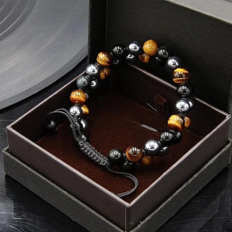Jewelance™ ProtectionBracelet 1+1 GRATUIT:  Double Couche Le Tigre Œil Bracelet De Protection