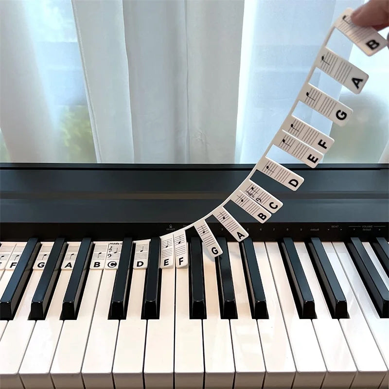 KeyboardLabel - Étiquette Amovible En Silicone Pour Piano Et Clavier