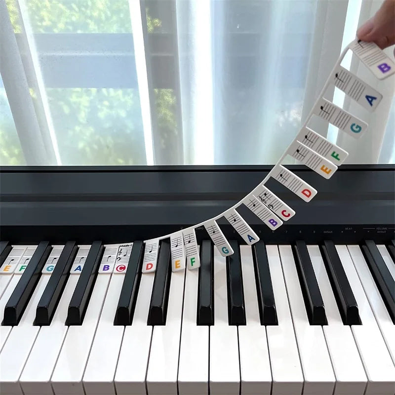 KeyboardLabel - Étiquette Amovible En Silicone Pour Piano Et Clavier