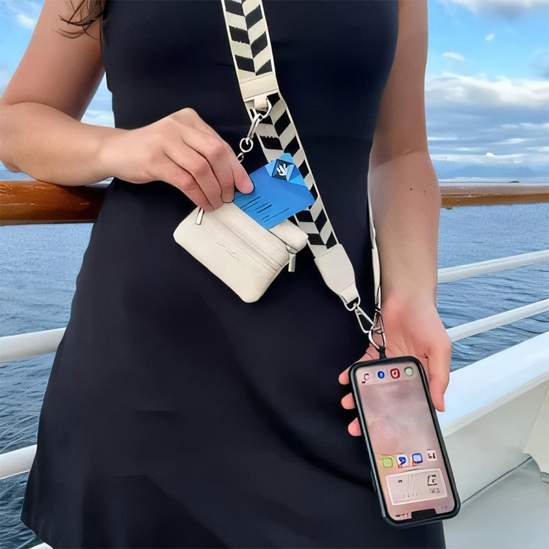 Icone™ PhoneStrap: Sangle En Bandoulière Réglable Pour Téléphone Avec Pochette