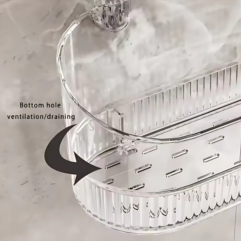 GlideHold® OrganizerRack: Organisateur Rack De Rangement Avectrou D’évacuation D’eau