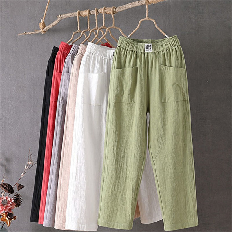 Icone™ LoosePants: Pantalon Taille Haute Ample Et Décontracté Pour Tous Les Jours