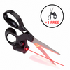 Globetrek° LaserScissors 1+1 GRATUIT: Précis Coupe Guidé Par Laser Multifonction Ciseaux