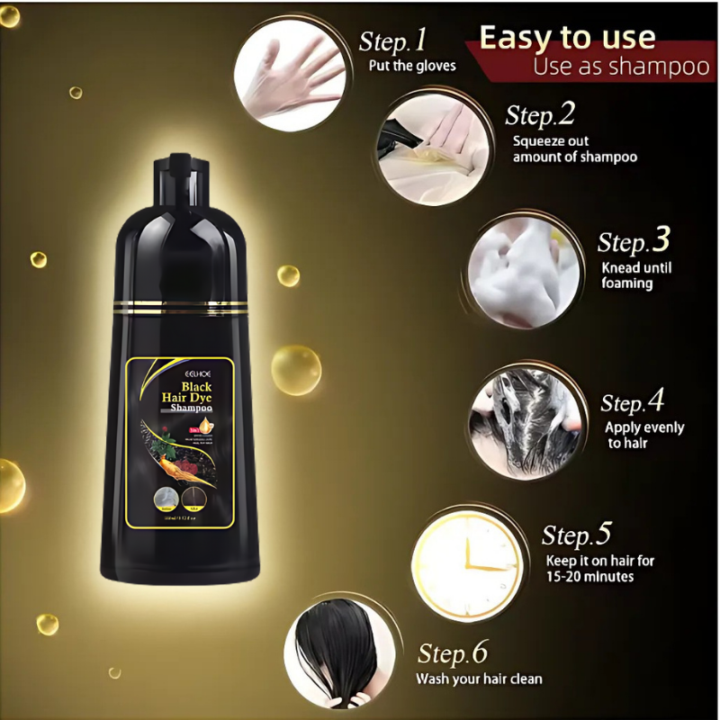 Rose® ColorShampoo 1+1 GRATUIT: Instantané Couleur Rafraîchissante Éclat Shampooing
