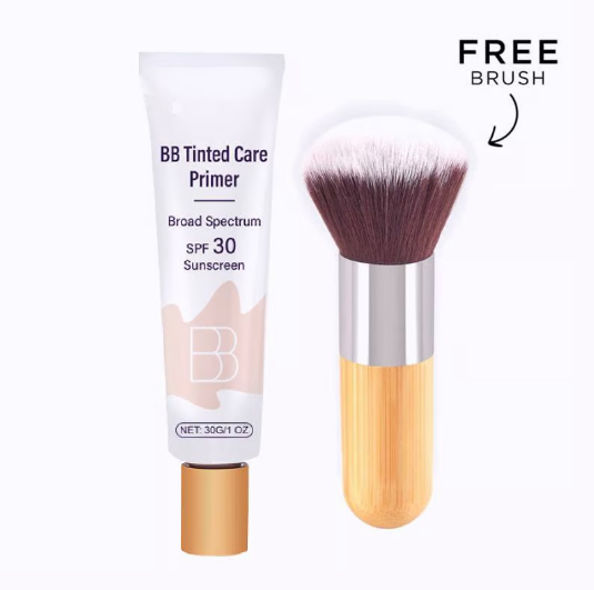 MoisturizerPrimer 1+1 GRATUIT - Tout En Un BB Crème Hydratante Teintée Base Et Crème Solaire