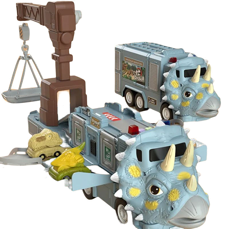 Kletshuts™ DinoTruck: Camion Dinosaure Jouet Coffret Avec Lumières Et Musique
