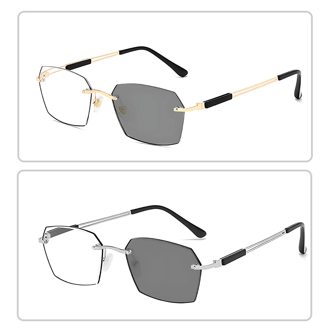 TintGlasses 1+1 GRATUIT: Photochromique Blocage De La Lumière Bleue Teinte Lunettes De Lecture