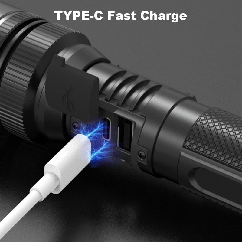 Ledsen™ AdjustableFlashlight: Lampe De Poche Rechargeable Ultra-Lumineuse Avec Faisceau Réglable