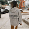 Icone™ DearHoodie: Sweat A Capuche Avec Message Imprimé A L'avant Et A L'arrière