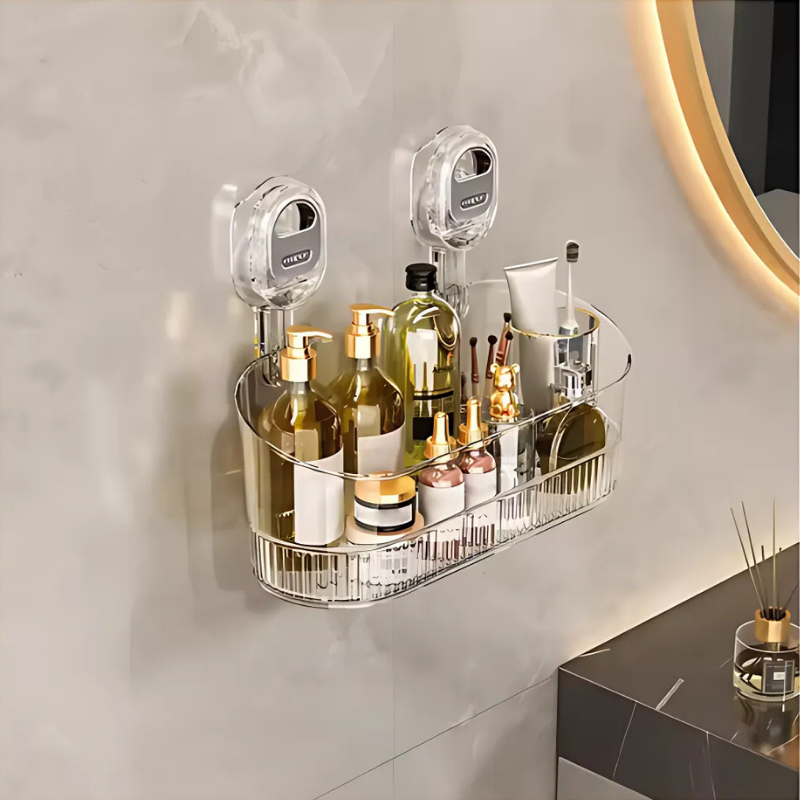 GlideHold® OrganizerRack: Organisateur Rack De Rangement Avectrou D’évacuation D’eau