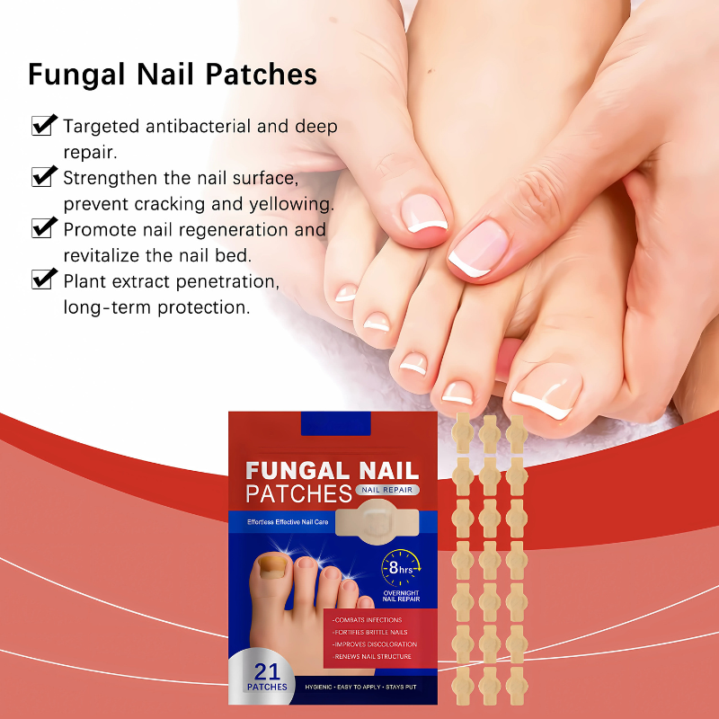 FungalPatch - Patch Antibactérien Et Antifongique Et Pack Soin Des Ongles