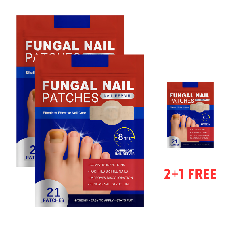 FungalPatch - Patch Antibactérien Et Antifongique Et Pack Soin Des Ongles