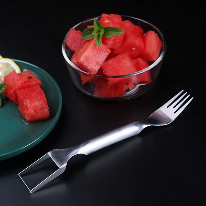 Globetrek° FruitCutter: Fourchette Et Coupe-Fruit Multifonction 2 en 1