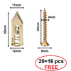 WallScrews - Haute Qualité Usage Intensif Sans Perçage Vis Muralest Et Ancrages