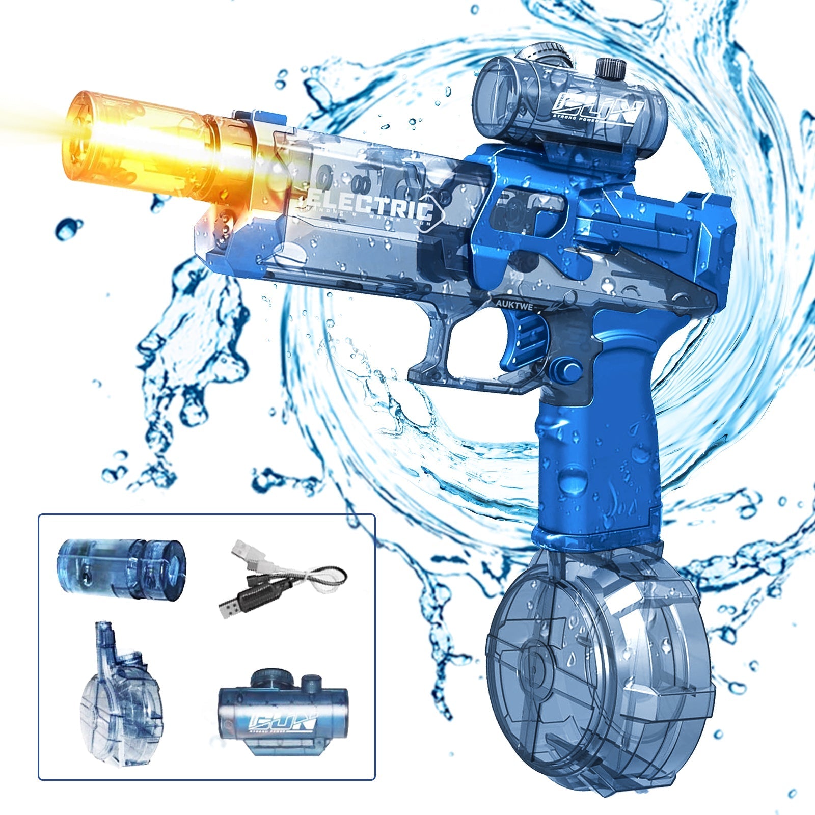Kletshuts™ WaterGun: Longue Portée Tournage Tir Électrique Eau Pistolet