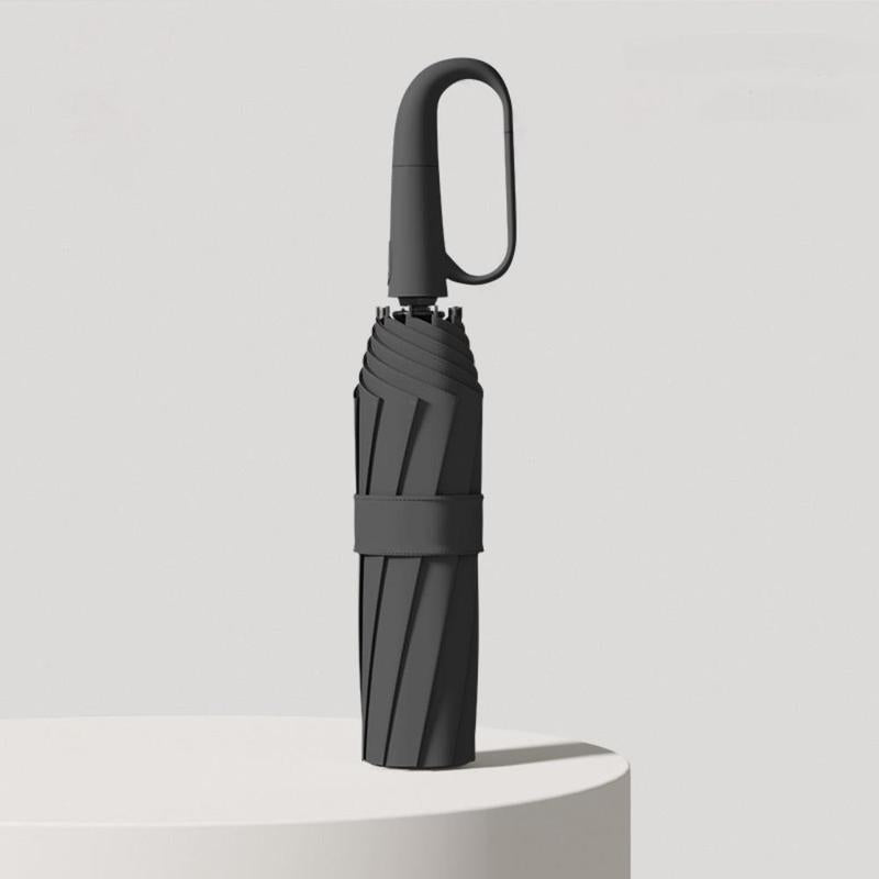 FoldingUmbrella: Automatique 20 Os Boucle À Anneau  Poignée Parapluie Pliable