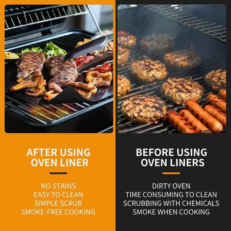 Globetrek° GrillMat – Tapis De Gril BBQ Antiadhésifs Avec Boîte Facile Découper
