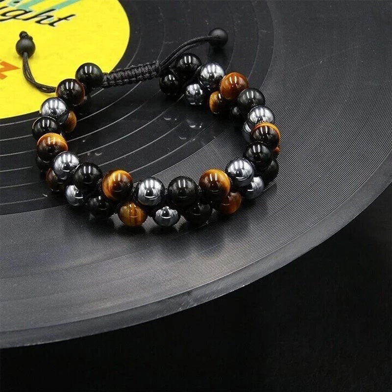 Jewelance™ ProtectionBracelet 1+1 GRATUIT:  Double Couche Le Tigre Œil Bracelet De Protection
