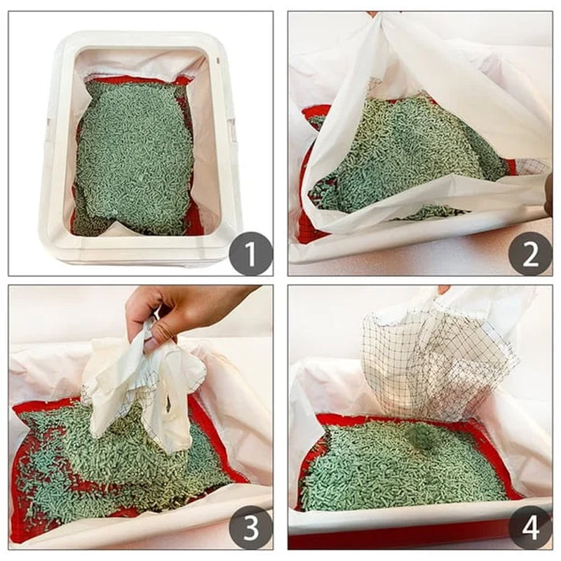Catfri® WasteFilter 1+1 GRATUIT: Réutilisables Chat Litière Revêtements Pour Déchets Suppression