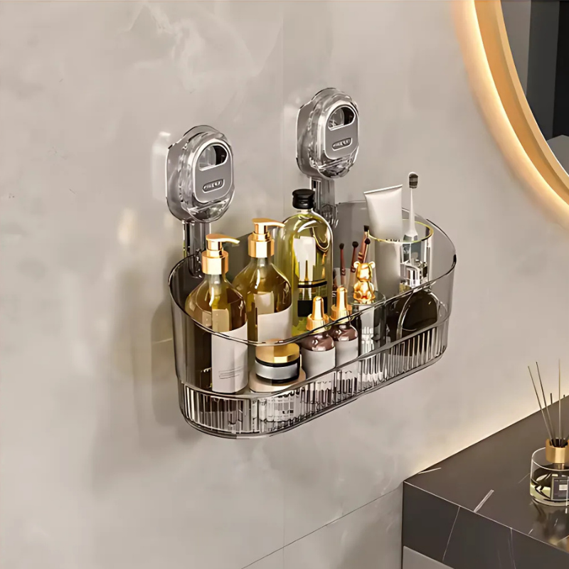 GlideHold® OrganizerRack: Organisateur Rack De Rangement Avectrou D’évacuation D’eau